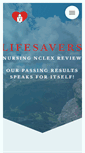 Mobile Screenshot of lifesaversnursingreview.com